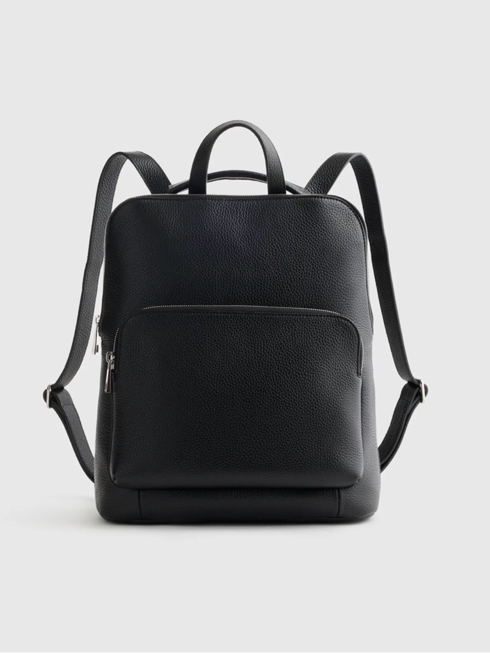 Quince Italian Leather Convertible Backpack - Black *Like New*